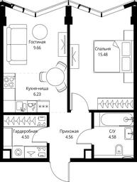 1-BD Apartment Sale, 45.01平方米 at MIRA, Mira Avenue, Moscow, Russia #3 1-BD Apartment Sale, 45.01平方米 at MIRA, Mira Avenue, Moscow, Russia #3