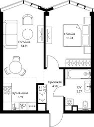 1-BD Apartment Sale, 43.99平方米 at MIRA, Mira Avenue, Moscow, Russia #2 1-BD Apartment Sale, 43.99平方米 at MIRA, Mira Avenue, Moscow, Russia #2