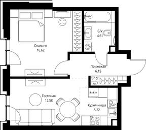 1-BD Apartment Sale, 45.18 sq. m. at MIRA, Mira Avenue, Moscow, Russia #2 1-BD Apartment Sale, 45.18 sq. m. at MIRA, Mira Avenue, Moscow, Russia #2