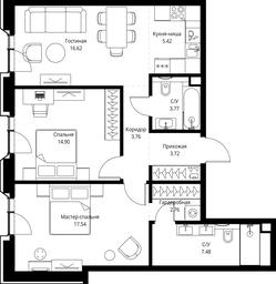 2-BD Apartment Sale, 75.97 sq. m. at MIRA, Mira Avenue, Moscow, Russia #3 2-BD Apartment Sale, 75.97 sq. m. at MIRA, Mira Avenue, Moscow, Russia #3
