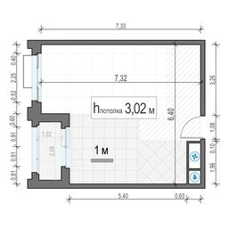 1-BD Apartment Sale, 42.1 sq. m. at TopHills, Elektrolitny Drive, 7Ас3, Moscow, Russia #2 1-BD Apartment Sale, 42.1 sq. m. at TopHills, Elektrolitny Drive, 7Ас3, Moscow, Russia #2