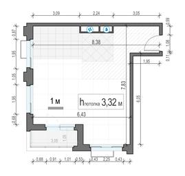 1-BD Apartment Sale, 48.8 sq. m. at TopHills, Elektrolitny Drive, 7Ас3, Moscow, Russia #4
