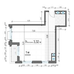 1-BD Apartment Sale, 53.5 sq. m. at TopHills, Elektrolitny Drive, 7Ас3, Moscow, Russia #2