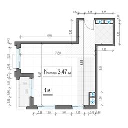 1-BD Apartment Sale, 53.8 sq. m. at TopHills, Elektrolitny Drive, 7Ас3, Moscow, Russia #2 1-BD Apartment Sale, 53.8 sq. m. at TopHills, Elektrolitny Drive, 7Ас3, Moscow, Russia #2