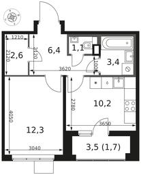 1-BD Apartment Sale, 37.7 sq. m. at 1 Himkinskij, zhiloy kompleks 1-y Khimkinskiy, kvartal Mezhdunarodny, mikrorayon Klyazma-Starbeyevo, Khimki, Moscow Region, Russia #2 1-BD Apartment Sale, 37.7 sq. m. at 1 Himkinskij, zhiloy kompleks 1-y Khimkinskiy, kvartal Mezhdunarodny, mikrorayon Klyazma-Starbeyevo, Khimki, Moscow Region, Russia #2