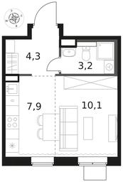 Apartment Sale, 25.5平方米 at 1 Himkinskij, zhiloy kompleks 1-y Khimkinskiy, kvartal Mezhdunarodny, mikrorayon Klyazma-Starbeyevo, Khimki, Moscow Region, Russia #3 Apartment Sale, 25.5平方米 at 1 Himkinskij, zhiloy kompleks 1-y Khimkinskiy, kvartal Mezhdunarodny, mikrorayon Klyazma-Starbeyevo, Khimki, Moscow Region, Russia #3