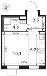Apartment Sale, 23.1 sq. m. at 1 Himkinskij, zhiloy kompleks 1-y Khimkinskiy, kvartal Mezhdunarodny, mikrorayon Klyazma-Starbeyevo, Khimki, Moscow Region, Russia #2 Apartment Sale, 23.1 sq. m. at 1 Himkinskij, zhiloy kompleks 1-y Khimkinskiy, kvartal Mezhdunarodny, mikrorayon Klyazma-Starbeyevo, Khimki, Moscow Region, Russia #2