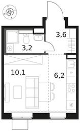 Apartment Sale, 23.1 sq. m. at 1 Himkinskij, zhiloy kompleks 1-y Khimkinskiy, kvartal Mezhdunarodny, mikrorayon Klyazma-Starbeyevo, Khimki, Moscow Region, Russia #3 Apartment Sale, 23.1 sq. m. at 1 Himkinskij, zhiloy kompleks 1-y Khimkinskiy, kvartal Mezhdunarodny, mikrorayon Klyazma-Starbeyevo, Khimki, Moscow Region, Russia #3