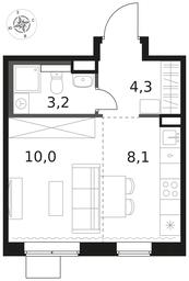 Apartment Sale, 25.6平方米 at 1 Himkinskij, zhiloy kompleks 1-y Khimkinskiy, kvartal Mezhdunarodny, mikrorayon Klyazma-Starbeyevo, Khimki, Moscow Region, Russia #3 Apartment Sale, 25.6平方米 at 1 Himkinskij, zhiloy kompleks 1-y Khimkinskiy, kvartal Mezhdunarodny, mikrorayon Klyazma-Starbeyevo, Khimki, Moscow Region, Russia #3
