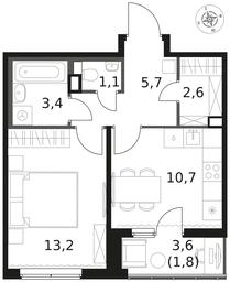 1-BD Apartment Sale, 38.5 sq. m. at 1 Himkinskij, zhiloy kompleks 1-y Khimkinskiy, kvartal Mezhdunarodny, mikrorayon Klyazma-Starbeyevo, Khimki, Moscow Region, Russia #3 1-BD Apartment Sale, 38.5 sq. m. at 1 Himkinskij, zhiloy kompleks 1-y Khimkinskiy, kvartal Mezhdunarodny, mikrorayon Klyazma-Starbeyevo, Khimki, Moscow Region, Russia #3