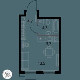 Apartment Sale, 25.8 sq. m. at 1 Izmajlovskij, Montazhnaya Street, 8с13, Moscow, Russia #3