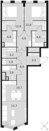 3-BD Apartment Sale, 81.6 sq. m. at Sydney City, Shenogina Street, 2, Moscow, Russia #3 3-BD Apartment Sale, 81.6 sq. m. at Sydney City, Shenogina Street, 2, Moscow, Russia #3