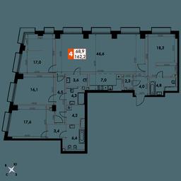 5-BD Apartment Sale, 162.2 sq. m. at Sydney City, Shenogina Street, 2, Moscow, Russia #2 5-BD Apartment Sale, 162.2 sq. m. at Sydney City, Shenogina Street, 2, Moscow, Russia #2