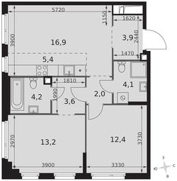 3-BD Apartment Sale, 65.7平方米 at Sydney City, Shenogina Street, 2, Moscow, Russia #2 3-BD Apartment Sale, 65.7平方米 at Sydney City, Shenogina Street, 2, Moscow, Russia #2