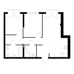 2-BD Apartment Sale, 60.9平方米 at Barklaya 6, Barklaya Street, 6, Moscow, Russia #3 2-BD Apartment Sale, 60.9平方米 at Barklaya 6, Barklaya Street, 6, Moscow, Russia #3