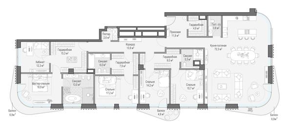 Продажа 4-комн. квартиры, 245,3 м² в ЖК «Дом Лаврушинский», Лаврушинский переулок, 11к1, Москва, Россия #3 Продажа 4-комн. квартиры, 245,3 м² в ЖК «Дом Лаврушинский», Лаврушинский переулок, 11к1, Москва, Россия #3