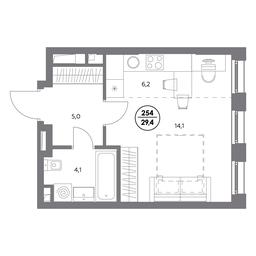 1-BD Apartment Sale, 29.4平方米 at Admiral, Shosseynaya Street, 4А, Moscow, Russia #2 1-BD Apartment Sale, 29.4平方米 at Admiral, Shosseynaya Street, 4А, Moscow, Russia #2