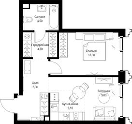 Продажа 1-комн. квартиры, 45,3 м² в ЖК «SET (Сет)», Верейская улица, Москва, Россия #2 Продажа 1-комн. квартиры, 45,3 м² в ЖК «SET (Сет)», Верейская улица, Москва, Россия #2