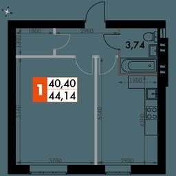 1-BD Apartment Sale, 44.1平方米 at Park Aprel, ulitsa Park Aprel, 1, Aprelevka, Naro-Fominskiy City District, Moscow Region, Russia #3 1-BD Apartment Sale, 44.1平方米 at Park Aprel, ulitsa Park Aprel, 1, Aprelevka, Naro-Fominskiy City District, Moscow Region, Russia #3