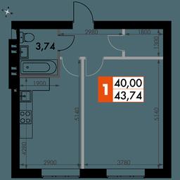 1-BD Apartment Sale, 44.1平方米 at Park Aprel, ulitsa Park Aprel, 1, Aprelevka, Naro-Fominskiy City District, Moscow Region, Russia #3 1-BD Apartment Sale, 44.1平方米 at Park Aprel, ulitsa Park Aprel, 1, Aprelevka, Naro-Fominskiy City District, Moscow Region, Russia #3