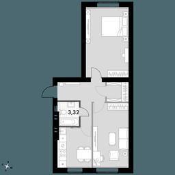 2-BD Apartment Sale, 59.5平方米 at Park Aprel, ulitsa Park Aprel, 1, Aprelevka, Naro-Fominskiy City District, Moscow Region, Russia #2 2-BD Apartment Sale, 59.5平方米 at Park Aprel, ulitsa Park Aprel, 1, Aprelevka, Naro-Fominskiy City District, Moscow Region, Russia #2