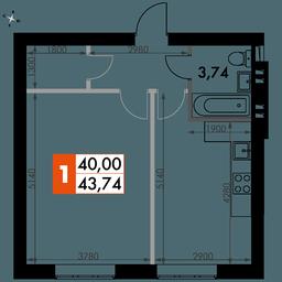 1-BD Apartment Sale, 44.1平方米 at Park Aprel, ulitsa Park Aprel, 1, Aprelevka, Naro-Fominskiy City District, Moscow Region, Russia #4