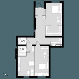 2-BD Apartment Sale, 84.6平方米 at Park Aprel, ulitsa Park Aprel, 1, Aprelevka, Naro-Fominskiy City District, Moscow Region, Russia #2