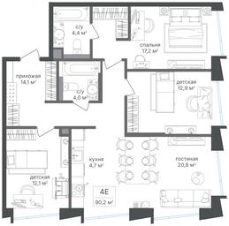 3-BD Apartment Sale, 90.2 sq. m. at Petrovskiy Park II, Stary Petrovsko-Razumovsky Drive, 1/23, Moscow, Russia #3 3-BD Apartment Sale, 90.2 sq. m. at Petrovskiy Park II, Stary Petrovsko-Razumovsky Drive, 1/23, Moscow, Russia #3