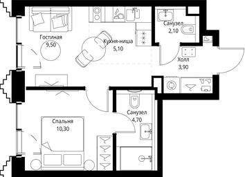 1-BD Apartment Sale, 35.6 sq. m. at SET, Vereyskaya Street, Moscow, Russia #4