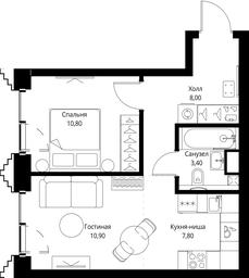 Продажа 1-комн. квартиры, 40,9 м² в ЖК «SET (Сет)», Верейская улица, Москва, Россия #3 Продажа 1-комн. квартиры, 40,9 м² в ЖК «SET (Сет)», Верейская улица, Москва, Россия #3