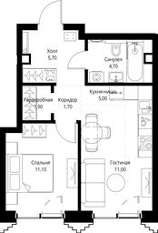 1-BD Apartment Sale, 41.1 sq. m. at SET, Vereyskaya Street, Moscow, Russia #2 1-BD Apartment Sale, 41.1 sq. m. at SET, Vereyskaya Street, Moscow, Russia #2
