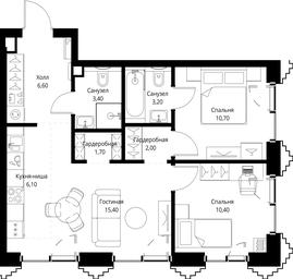 Продажа 2-комн. квартиры, 59,5 м² в ЖК «SET (Сет)», Верейская улица, Москва, Россия #2 Продажа 2-комн. квартиры, 59,5 м² в ЖК «SET (Сет)», Верейская улица, Москва, Россия #2