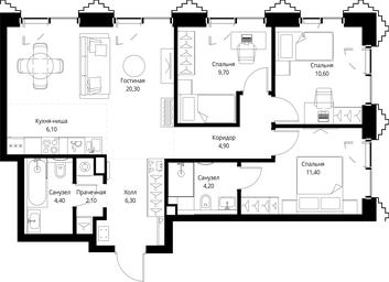 3-BD Apartment Sale, 80 sq. m. at SET, Vereyskaya Street, Moscow, Russia #2 3-BD Apartment Sale, 80 sq. m. at SET, Vereyskaya Street, Moscow, Russia #2
