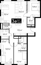 Продажа 3-комн. квартиры, 85,8 м² в ЖК «Диалог (Dialog)», Большая Спасская улица, 35, Москва, Россия #2 Продажа 3-комн. квартиры, 85,8 м² в ЖК «Диалог (Dialog)», Большая Спасская улица, 35, Москва, Россия #2
