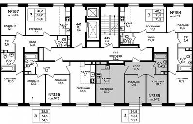 2-BD Apartment Sale, 49.9 sq. m. at Eko Bunino, prospekt Kuprina, 34к1, Sosenskoye Settlement, Moscow, Russia #4