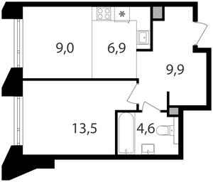 1-BD Apartment Sale, 43.9 sq. m. at Petrovskiy Park II, Stary Petrovsko-Razumovsky Drive, 1/23, Moscow, Russia #2 1-BD Apartment Sale, 43.9 sq. m. at Petrovskiy Park II, Stary Petrovsko-Razumovsky Drive, 1/23, Moscow, Russia #2