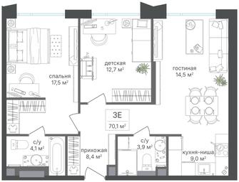 2-BD Apartment Sale, 70.1平方米 at Petrovskiy Park II, Stary Petrovsko-Razumovsky Drive, 1/23, Moscow, Russia #3 2-BD Apartment Sale, 70.1平方米 at Petrovskiy Park II, Stary Petrovsko-Razumovsky Drive, 1/23, Moscow, Russia #3