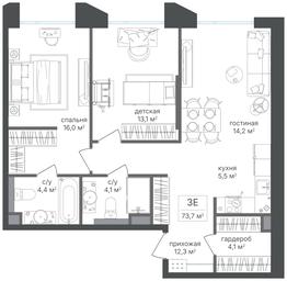 2-BD Apartment Sale, 73.7 sq. m. at Petrovskiy Park II, Stary Petrovsko-Razumovsky Drive, 1/23, Moscow, Russia #3 2-BD Apartment Sale, 73.7 sq. m. at Petrovskiy Park II, Stary Petrovsko-Razumovsky Drive, 1/23, Moscow, Russia #3