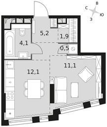 Продажа квартиры, 34,9 м² в ЖК «Роттердам», Варшавское шоссе, 37Ак1с2, Москва, Россия #3 Продажа квартиры, 34,9 м² в ЖК «Роттердам», Варшавское шоссе, 37Ак1с2, Москва, Россия #3