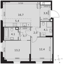 3-BD Apartment Sale, 65.5 sq. m. at Sydney City, Shenogina Street, 2, Moscow, Russia #2 3-BD Apartment Sale, 65.5 sq. m. at Sydney City, Shenogina Street, 2, Moscow, Russia #2