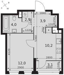 1-BD Apartment Sale, 36.1 sq. m. at Sydney City, Shenogina Street, 2, Moscow, Russia #2 1-BD Apartment Sale, 36.1 sq. m. at Sydney City, Shenogina Street, 2, Moscow, Russia #2