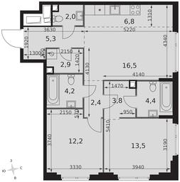 3-BD Apartment Sale, 74平方米 at Sydney City, Shenogina Street, 2, Moscow, Russia #2 3-BD Apartment Sale, 74平方米 at Sydney City, Shenogina Street, 2, Moscow, Russia #2