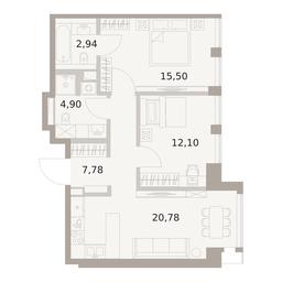 2-BD Apartment Sale, 64 sq. m. at The Five, 5th Donskoy Drive, вл21к6, Moscow, Russia #2 2-BD Apartment Sale, 64 sq. m. at The Five, 5th Donskoy Drive, вл21к6, Moscow, Russia #2