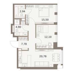 2-BD Apartment Sale, 64 sq. m. at The Five, 5th Donskoy Drive, вл21к6, Moscow, Russia #3 2-BD Apartment Sale, 64 sq. m. at The Five, 5th Donskoy Drive, вл21к6, Moscow, Russia #3