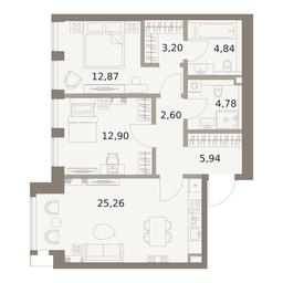 2-BD Apartment Sale, 72.39平方米 at The Five, 5th Donskoy Drive, вл21к6, Moscow, Russia #3 2-BD Apartment Sale, 72.39平方米 at The Five, 5th Donskoy Drive, вл21к6, Moscow, Russia #3