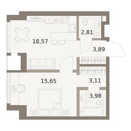1-BD Apartment Sale, 48.01平方米 at The Five, 5th Donskoy Drive, вл21к6, Moscow, Russia #3 1-BD Apartment Sale, 48.01平方米 at The Five, 5th Donskoy Drive, вл21к6, Moscow, Russia #3