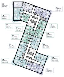2-BD Apartment Sale, 104.73 sq. m. at SberCity, zhiloy kompleks Sbersiti, Rublyovo-Arkhangelskoye Microdistrict, Moscow, Russia #3 2-BD Apartment Sale, 104.73 sq. m. at SberCity, zhiloy kompleks Sbersiti, Rublyovo-Arkhangelskoye Microdistrict, Moscow, Russia #3