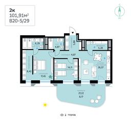 Apartment Sale, 101.91 sq. m. at SberCity, zhiloy kompleks Sbersiti, Rublyovo-Arkhangelskoye Microdistrict, Moscow, Russia #3 Apartment Sale, 101.91 sq. m. at SberCity, zhiloy kompleks Sbersiti, Rublyovo-Arkhangelskoye Microdistrict, Moscow, Russia #3