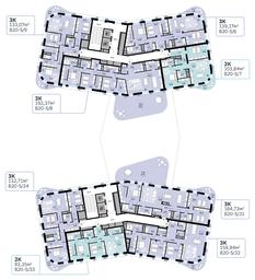 2-BD Apartment Sale, 93.35 sq. m. at SberCity, zhiloy kompleks Sbersiti, Rublyovo-Arkhangelskoye Microdistrict, Moscow, Russia #3 2-BD Apartment Sale, 93.35 sq. m. at SberCity, zhiloy kompleks Sbersiti, Rublyovo-Arkhangelskoye Microdistrict, Moscow, Russia #3