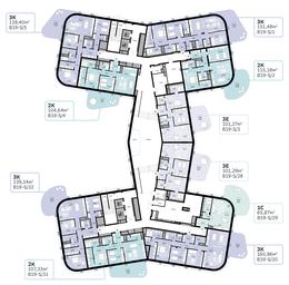 Apartment Sale, 139.14 sq. m. at SberCity, zhiloy kompleks Sbersiti, Rublyovo-Arkhangelskoye Microdistrict, Moscow, Russia #3